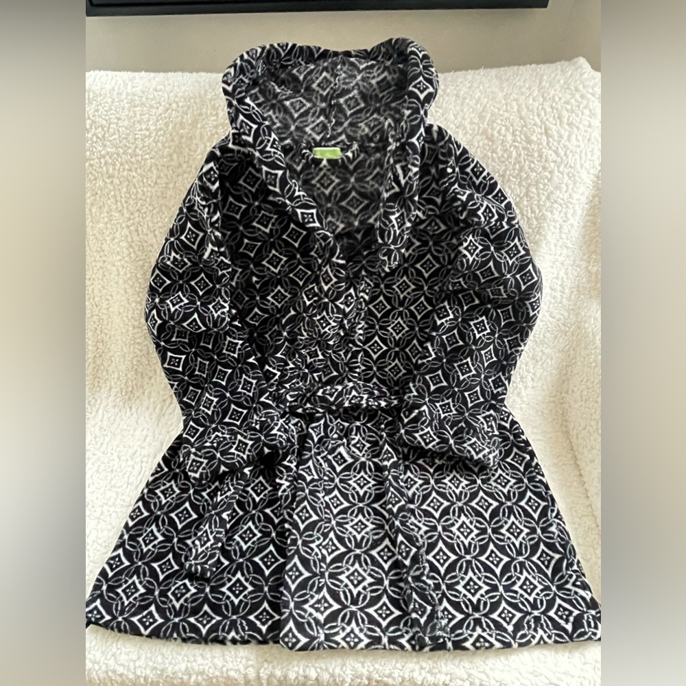 Vera Bradley Fleece Short/Mid-Length Robe - Picture 6 of 8